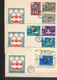 RO - FDC - J.O. DE IARNA INNSBRUCK ( LP901-902 ) 1976 ( 3 DIN 3 )