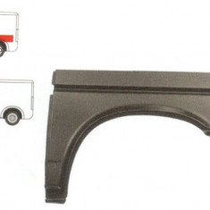 Aripa spate VOLKSWAGEN TRANSPORTER (T4)/CARAVELLE/MULTIVAN, 07.1990-03.2003, partea stanga, KLOKKERHOLM, 1/3; otel galvanizat, model scurt