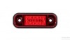 Lampa Gabarit LED Ovala Slim 12V 24V, Rosu, 84mm x 24mm, IP68, Auto, Camion, Remorca