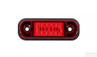 Lampa gabarit ovala Slim cu 12 LED -rosie FR0175C foto