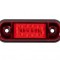 Lampa gabarit ovala Slim cu 12 LED -rosie FR0175C