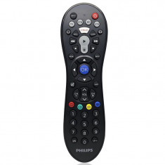 Telecomanda universala 4 in 1 Philips, 46 taste, 1 x LED, distanta operare 10 m, Negru