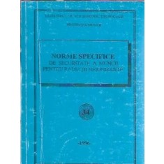 Norme specifice de securitate a muncii pentru radiatii neionizante