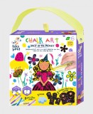 Cumpara ieftin Set portabil de desen cu creta, Haku Yoka , Imbraca Printesa