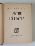 GOETHE et BEETHOVEN par ROMAIN ROLLAND , 1931