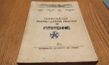 INDRUMATOR PENTRU LUCRARI PRACTICE DE FITOTEHNIE - Popescu I. I., Glavan Paula - Facultatea de Agronomie Craiova , 1975, 394 p.;curs litografiat