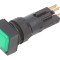 Lumină de control 16mm 24V verde