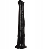 Dildo Horse, PVC, Negru, 42 cm, STD