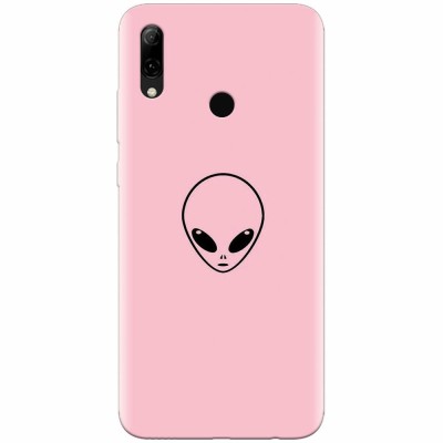 Husa silicon pentru Huawei P Smart 2019, Pink Alien foto
