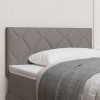 VidaXL Tăblie cap cu headboard Gri taupe 90 cm Piele artificială 42007219