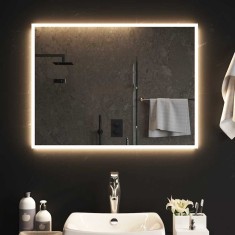 vidaXL Oglindă de baie cu LED, 80x60 cm 151768