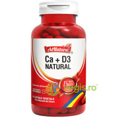 Calciu + Vitamina D3 Natural 60cps