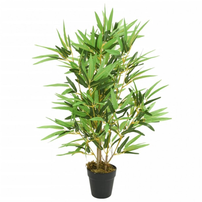 vidaXL Arbore din bambus artificial 368 de frunze 80 cm verde 358967