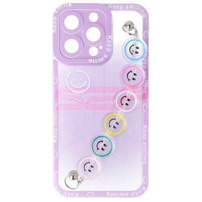 Toc TPU Smiley Chain Apple iPhone 13 Pro Purple foto