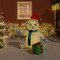 vidaXL Ursuleț gonflabil de Crăciun cu LED, 180 cm