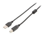 Cablu USB 2.0 A-B 3m Negru