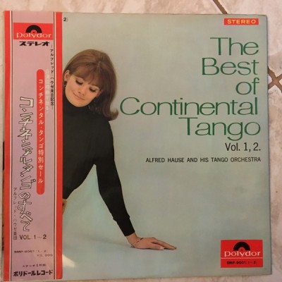 Vinil 2xLP &amp;quot;Japan Press&amp;quot; Alfred Hause And His Tango Orchestra &amp;ndash; The Best Of Continental Tango Vol. 1 &amp;amp; 2 (G+) foto