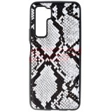 Husa Huawei P40 Lite 5G / Nova 7 SE, TPU Leather Snake, Silver