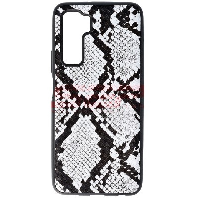 Toc TPU Leather Snake Huawei P40 Lite 5G / nova 7 SE Silver foto