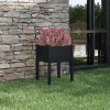 VidaXL Jardinieră de grădină, negru, 50x50x70 cm, lemn masiv de pin 810807