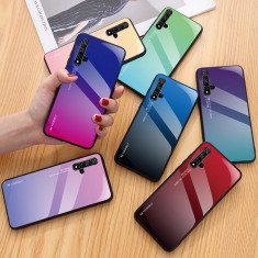 Husa Gradient de Lux cu spatele din sticla securizata Huawei Nova 5T / Honor 20 foto