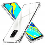 Husa pentru Xiaomi Redmi Note 9S / Note 9 Pro / Note 9 Pro Max, Techsuit Shockproof Clear Silicone, Clear