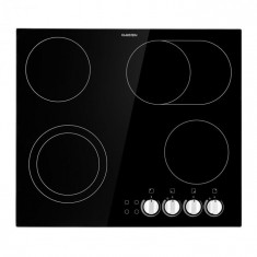 Klarstein EasyCook, plita din sticla ceramica, 6100 W, buton rotativ, negru foto