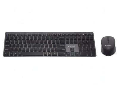 Kit Birou USB C Fără Fir Negru - Layout US foto
