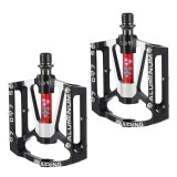 Cumpara ieftin Set 2 Pedale de Aluminiu Bicicleta MTB, BMX, Antiderapant, Rulment triplu, Sofia CONCEPT&reg;, Black/Red