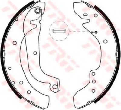 Set saboti frana RENAULT MASTER I bus (T) (1980 - 1998) TRW GS8565 foto