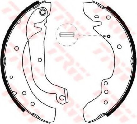 Set saboti frana RENAULT MASTER I bus (T) (1980 - 1998) TRW GS8565
