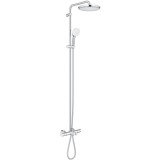 Sistem de dus Grohe Tempesta 250 26672001, aparent, pipa cada, termostat, 250 mm, 1 functie, crom