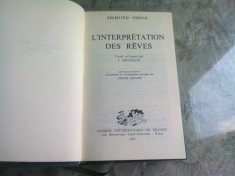 L&#039;INTERPRETATION DES REVES - SIGMUND FREUD (CARTE IN LIMBA FRANCEZA)