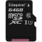 Card microSD Kingston SDCS/64GBSP Canvas Select 80mb/s