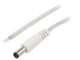 Cablu Alimentare DC 5,5/2,1 mm Transparent 3m, Bq Cable