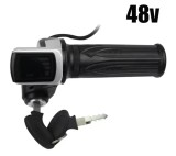 Maner acceleratie electric universala 48V , cu blocare cheie, indicator de putere, negru, 158cm
