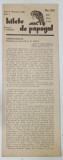 BILETE DE PAPAGAL, REVISTA, fondator T. ARGHEZI, ANUL II, No. 313, 1929