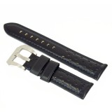Cumpara ieftin Curea Ceas Piele Neagra Black Strong WZ647