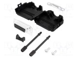 Mufă mamă D-Sub 15 PIN drept lipire pe cablu MH CONNECTORS - Kit complet