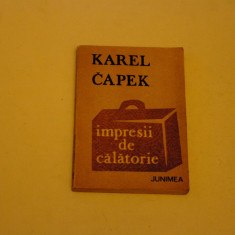 Impresii de calatorie - Karel Capek