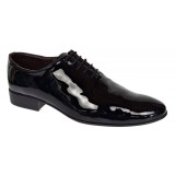 Reducere Pantofi barbati eleganti din piele naturala Negru LAC RMOD1 Pantofi PROBATI