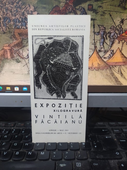 Vintilă Făcăianu, pliant Expoziție xilogravură, text Horia Horșia, Buc. 1969 152