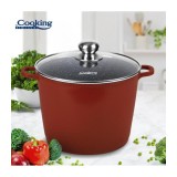 Oala aluminiu cu capac 24x18 cm, 8.2 L, Calabria, Cooking by Heinner