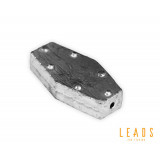Leads - Plumb plat hexagonal 15 gr. / set x 5 buc. - Delphin
