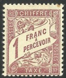 Cumpara ieftin FRANTA 1896 -- CIFRE TAXE 1896 TIP DUVAL - MLH