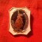 Insigna veche URSS - Balet Giselle , metal si email , dim.=3x2,3cm