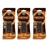 Cumpara ieftin Pachet 3 x odorizant auto grila ventilatie Puf-Puf K2 Neone Orange (Unisex)