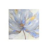 Tablou decorativ floare albastra 80x80 cm
