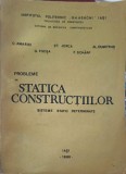 PROBLEME DE STATICA CONSTRUCTIILOR. SISTEME STATIC DETERMINATE-C. AMARIEI, ST. JERCA, AL. DUMITRAS, G. FOCS-253331
