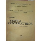 PROBLEME DE STATICA CONSTRUCTIILOR. SISTEME STATIC DETERMINATE-C. AMARIEI, ST. JERCA, AL. DUMITRAS, G. FOCS-253331